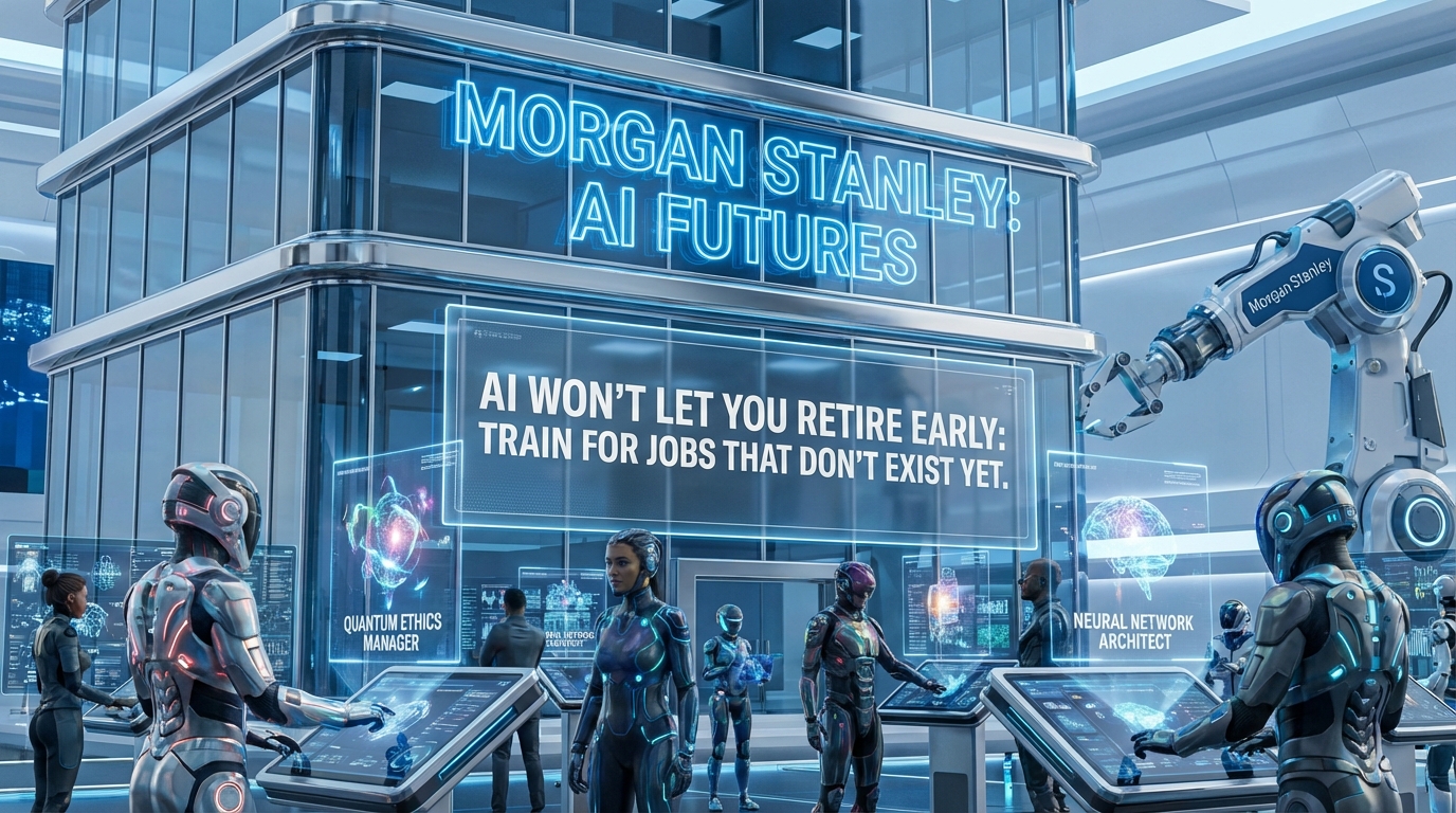 摩根士丹利預測：AI不會讓你提早退休，反而你得為尚未出現的工作接受培訓