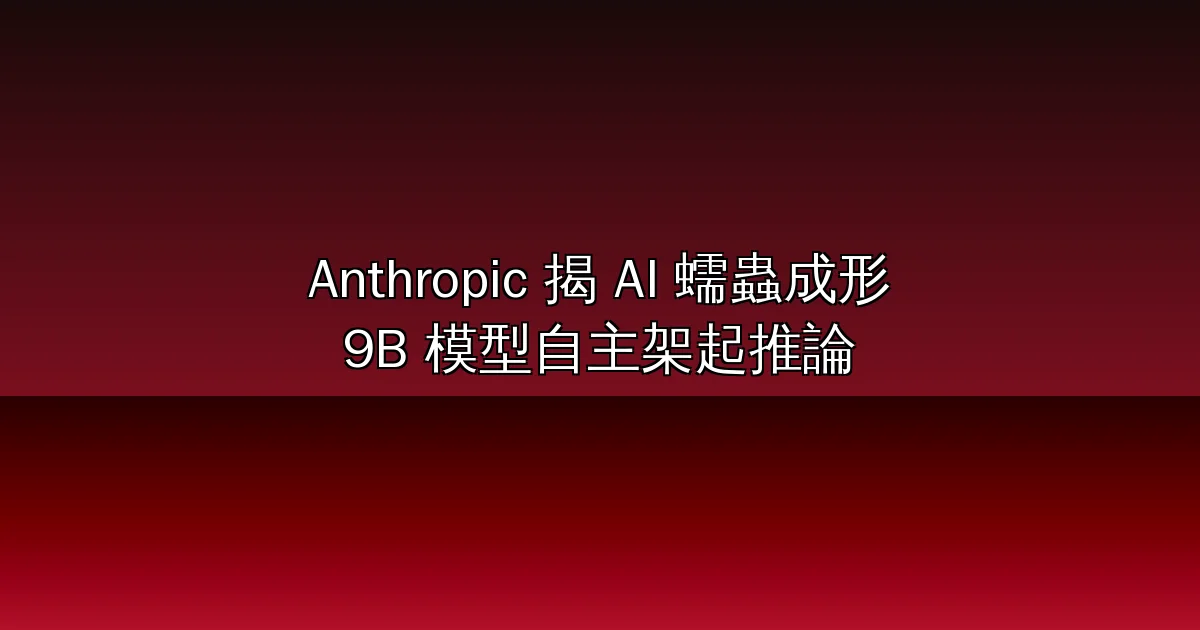 Anthropic 揭 AI 蠕蟲已經成形:9B 模型在 9 種硬體中的 8 種自主架起推論,15 台 55 美元電視盒養出無中心殭屍網路——複製速度、四種威脅模型、先前研究時間線與社群質疑全解析(2026)